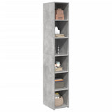 Vidaxl hoge kast 30x41x185 cm bewerkt hout betongrijs