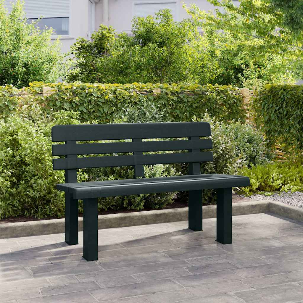 Vidaxl tuinbankje 110x52x71 cm polypropeen groen