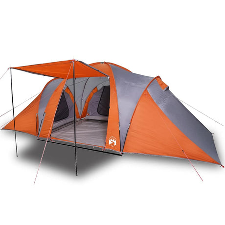 Vidaxx Kuppelzelt 6-Personen wasserdicht grau und orange