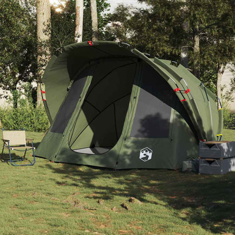 VidaXL Angelzelt 5-Personen wasserdicht olivgrün