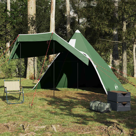 VidaXL Tipi-Zelt 5-Personen wasserdicht grün