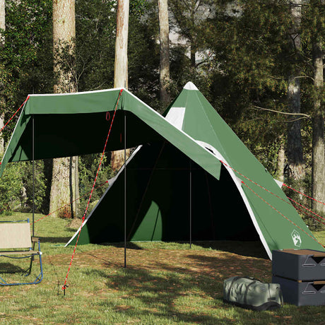 VidaXL Tipi-Zelt 5-Personen wasserdicht grün