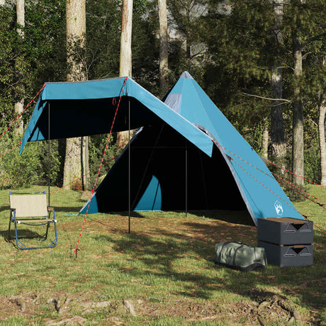 VidaXL Tipi-Zelt 5-Personen wasserdicht blau