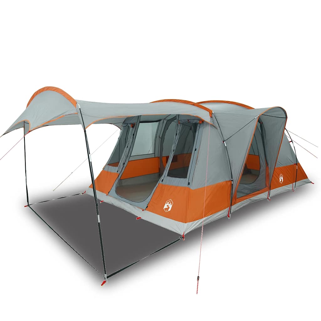 Vidaxx Tunnelzelt 5-Personen wasserdicht grau und orange