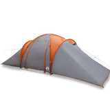 Vidaxx Kuppelzelt 6-Personen wasserdicht grau und orange