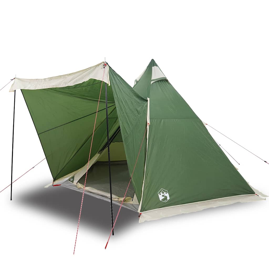 VidaXL Tipi-Zelt 6-Personen wasserdicht grün