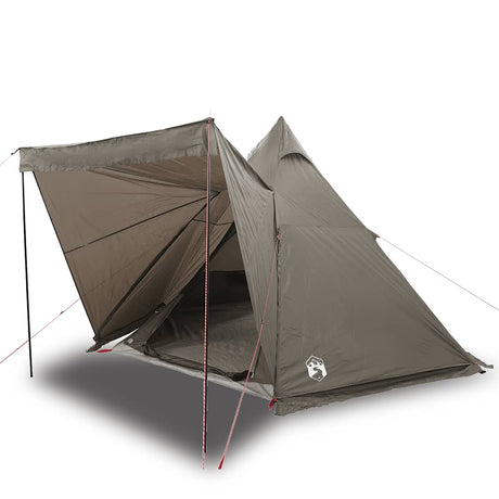 Vidaxl Tipi-Zelt 6-Personen wasserdicht braun