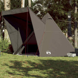Vidaxl Tipi-Zelt 6-Personen wasserdicht braun
