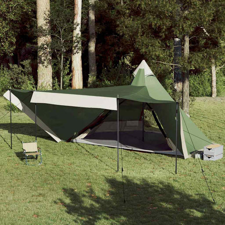 VidaXL Tipi-Zelt 6-Personen wasserdicht grün