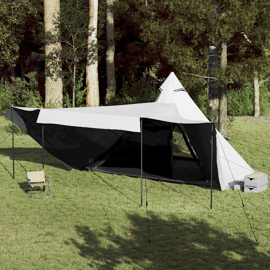 Vidaxl Tipi-Zelt 6-Personen wasserdichter Verdunkelungsstoff weiß