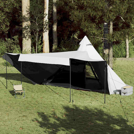 Vidaxl Tipi-Zelt 6-Personen wasserdichter Verdunkelungsstoff weiß