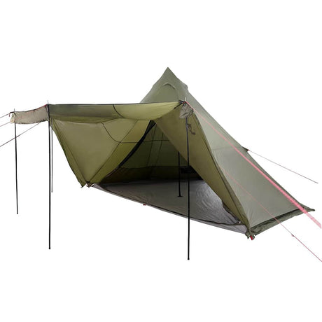 Vidaxl Tipi-Zelt 6-Personen wasserdicht olivgrün
