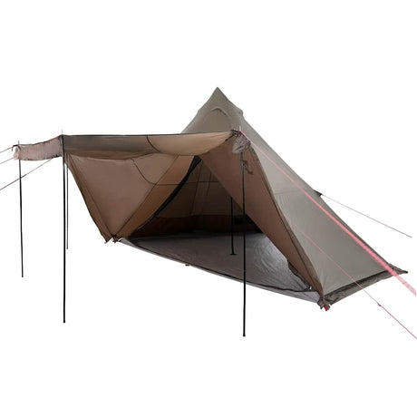 Vidaxl Tipi-Zelt 6-Personen wasserdicht braun