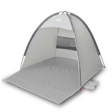 VidaXL Strandzelt 3-Personen wasserdicht grau