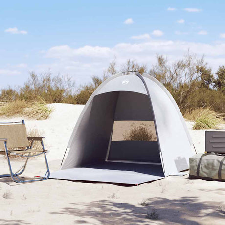 VidaXL Strandzelt 3-Personen wasserdicht grau