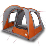 VidaXL Autozelt 4-Personen wasserdicht Grau und Orange