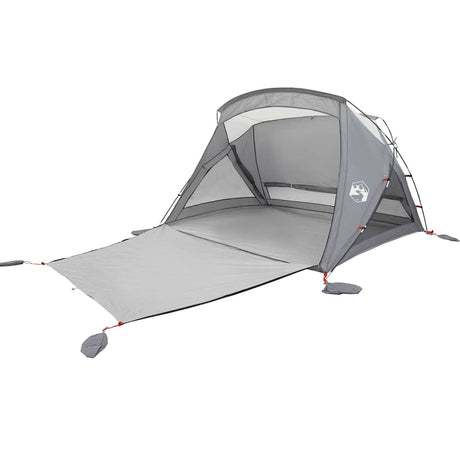 VidaXL Strandzelt 2-Personen wasserdicht grau
