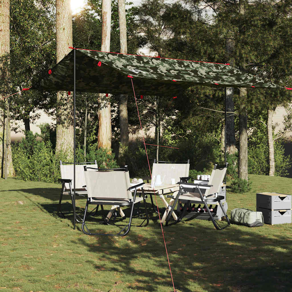 Vidaxx Camping-Markise wasserdicht 306x306 cm Tarnung