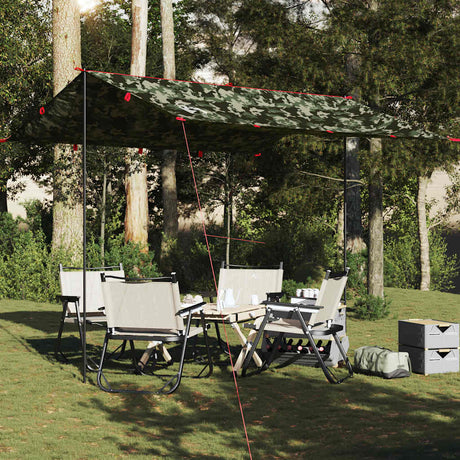 Vidaxx Camping-Markise wasserdicht 306x306 cm Tarnung