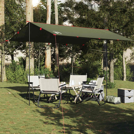 Vidaxx Camping-Markise wasserdicht 366x306 cm olivgrün