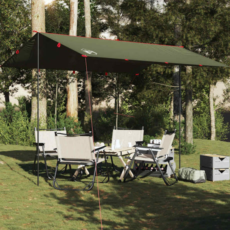 Vidaxx Camping-Markise wasserdicht 366x306 cm olivgrün