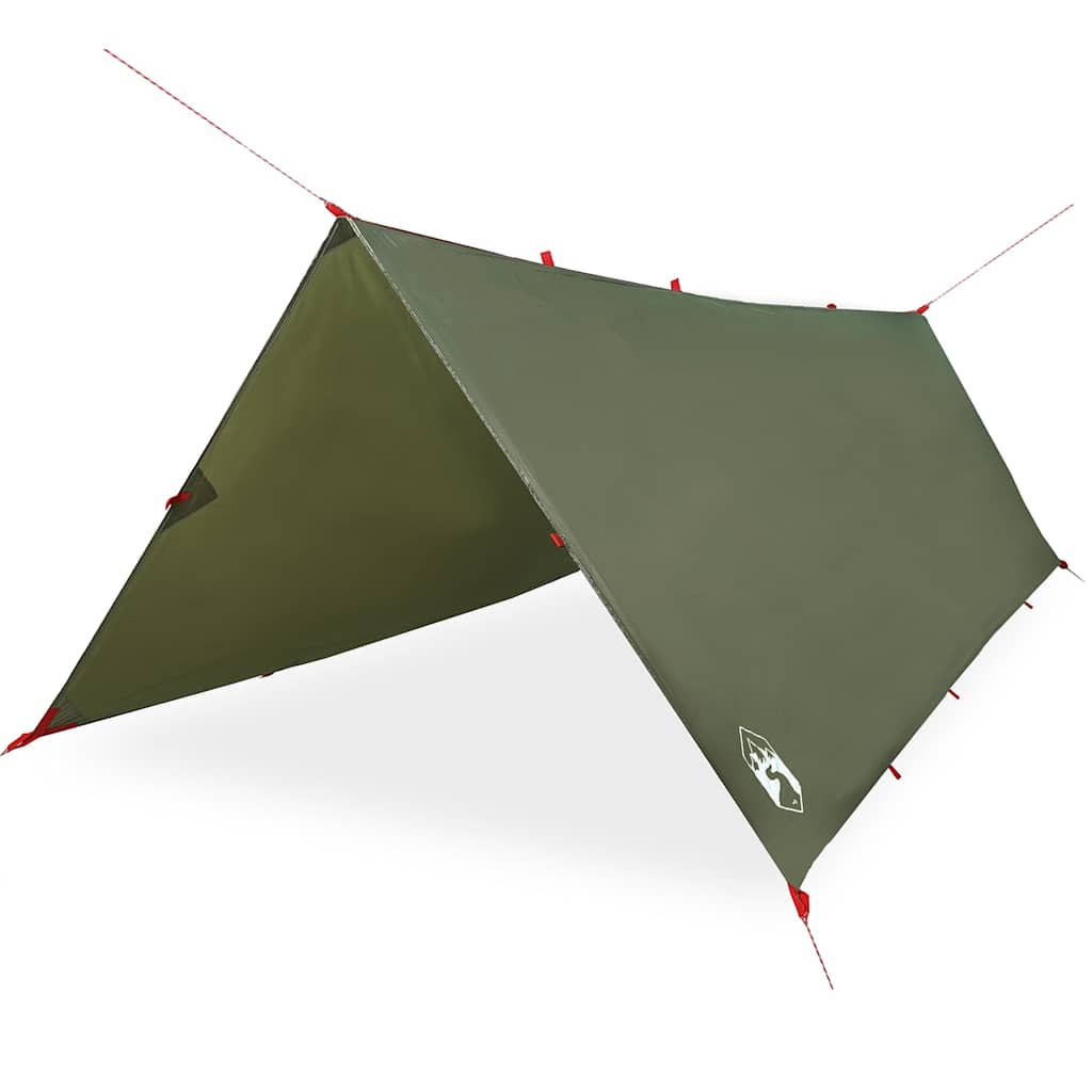 Vidaxx Camping-Markise wasserdicht 406x306 cm olivgrün