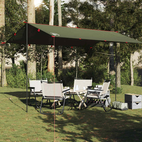 Vidaxx Camping-Markise wasserdicht 406x306 cm olivgrün