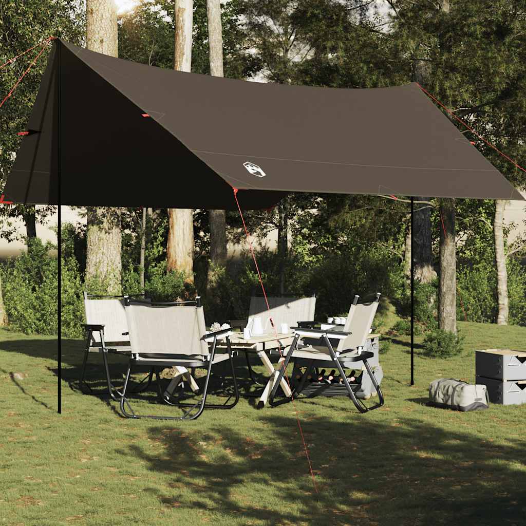 Vidaxx Camping-Markise wasserdicht 438x376x212 cm braun