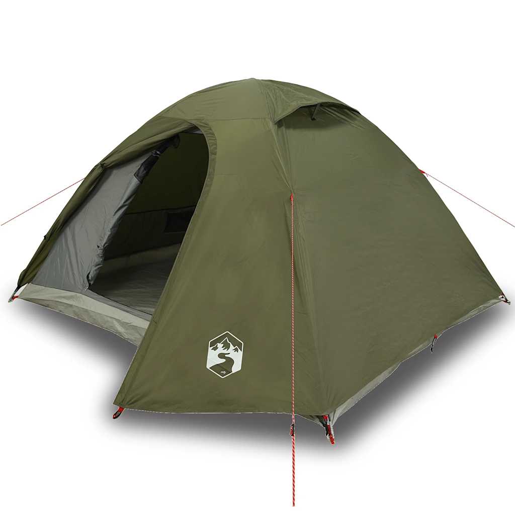 VidaXL Kuppelzelt 3-Personen wasserdicht olivgrün