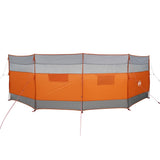 VidaXL Windschutzscheibe Camping wasserdicht 510x153 cm grau und orange