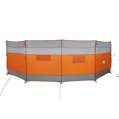 VidaXL Windschutzscheibe Camping wasserdicht 510x153 cm grau und orange