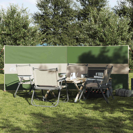 VidaXL Windschutzscheibe Camping wasserdicht 344x120 cm grün