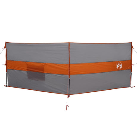 Vidaxx Camping Windschutzscheibe wasserdicht 344x120 cm grau und orange