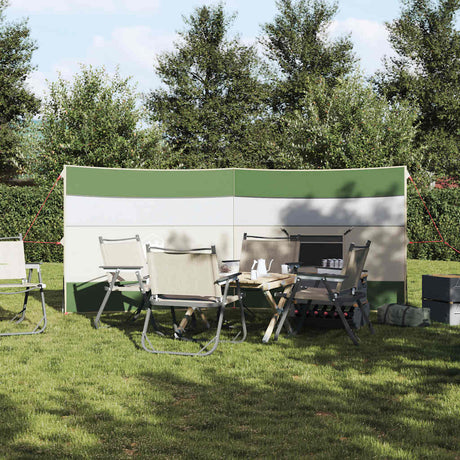 VidaXL Windschutzscheibe Camping wasserdicht 340x130 cm grün