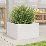 Vidaxx Pflanzgefäß 40x40x23 cm massives Kiefernholz weiß