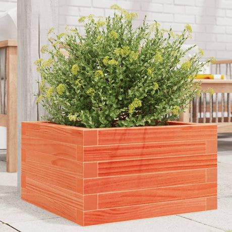Vidaxx Pflanzgefäß 40x40x23 cm massives Kiefernholz, braun gewaschen
