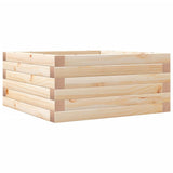 Vidaxx Pflanzgefäß 50x50x23 cm aus massivem Kiefernholz