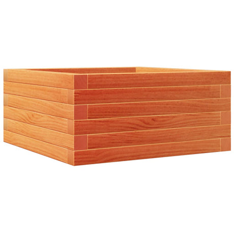 Vidaxx Pflanzgefäß 50x50x23 cm massives Kiefernholz, braun gewaschen