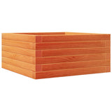 Vidaxx Pflanzgefäß 50x50x23 cm massives Kiefernholz, braun gewaschen