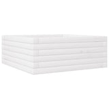 Vidaxx Pflanzgefäß 60x60x23 cm massives Kiefernholz weiß