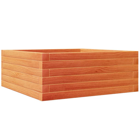 Vidaxx Pflanzgefäß 60x60x23 cm massives Kiefernholz, braun gewaschen