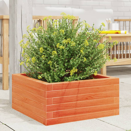 Vidaxx Pflanzgefäß 60x60x23 cm massives Kiefernholz, braun gewaschen