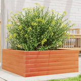 Vidaxx Pflanzgefäß 60x60x23 cm massives Kiefernholz, braun gewaschen
