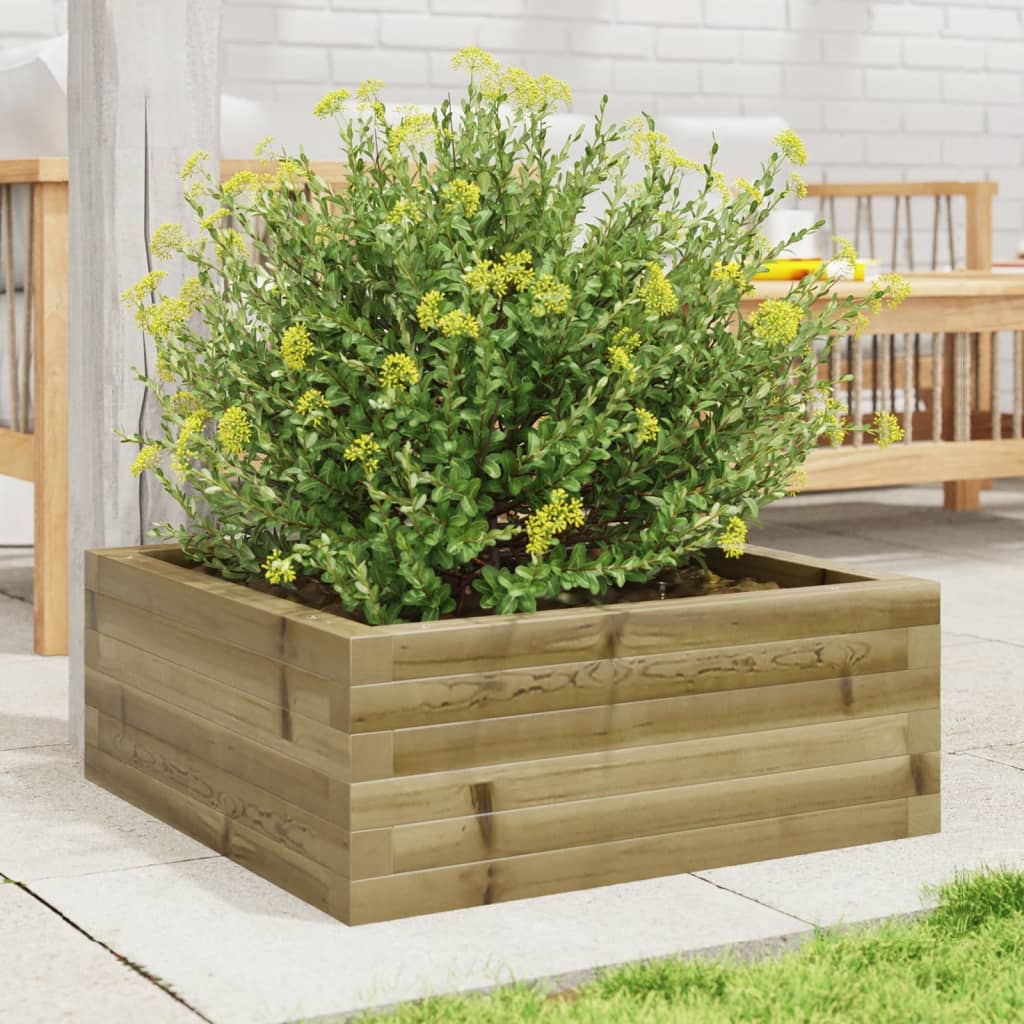 Vidaxx Pflanzgefäß 60x60x23 cm aus imprägniertem Kiefernholz