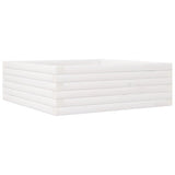 Vidaxx Pflanzgefäß 70x70x23 cm massives Kiefernholz weiß