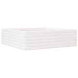 Vidaxx Pflanzgefäß 80x80x23 cm massives Kiefernholz weiß
