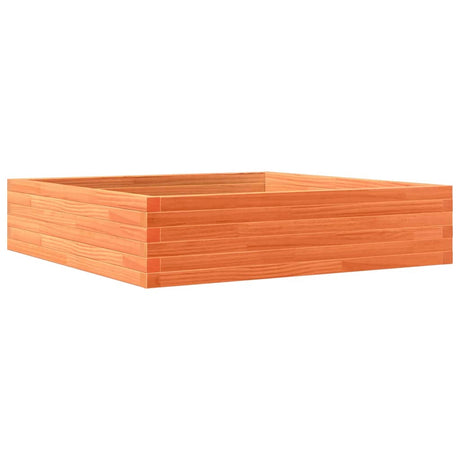 Vidaxx Pflanzgefäß 100x100x23 cm massives Kiefernholz, braun gewaschen