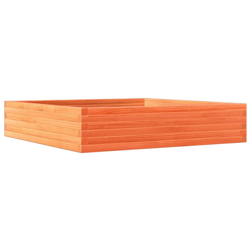 Vidaxx Pflanzgefäß 110x110x23 cm massives Kiefernholz, braun gewaschen