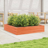 Vidaxx Pflanzgefäß 110x110x23 cm massives Kiefernholz, braun gewaschen