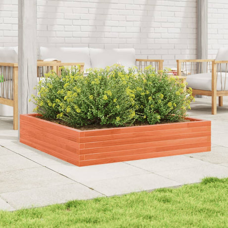 Vidaxx Pflanzgefäß 110x110x23 cm massives Kiefernholz, braun gewaschen